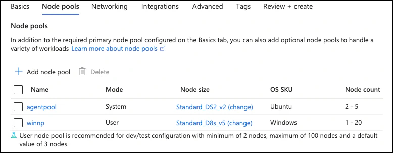 Configuring Pool taints