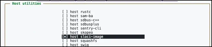 Select host sloci-image