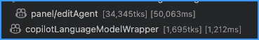 Items in the debug view