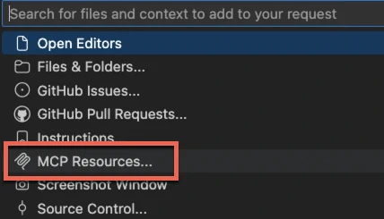 MCP Resources prompt