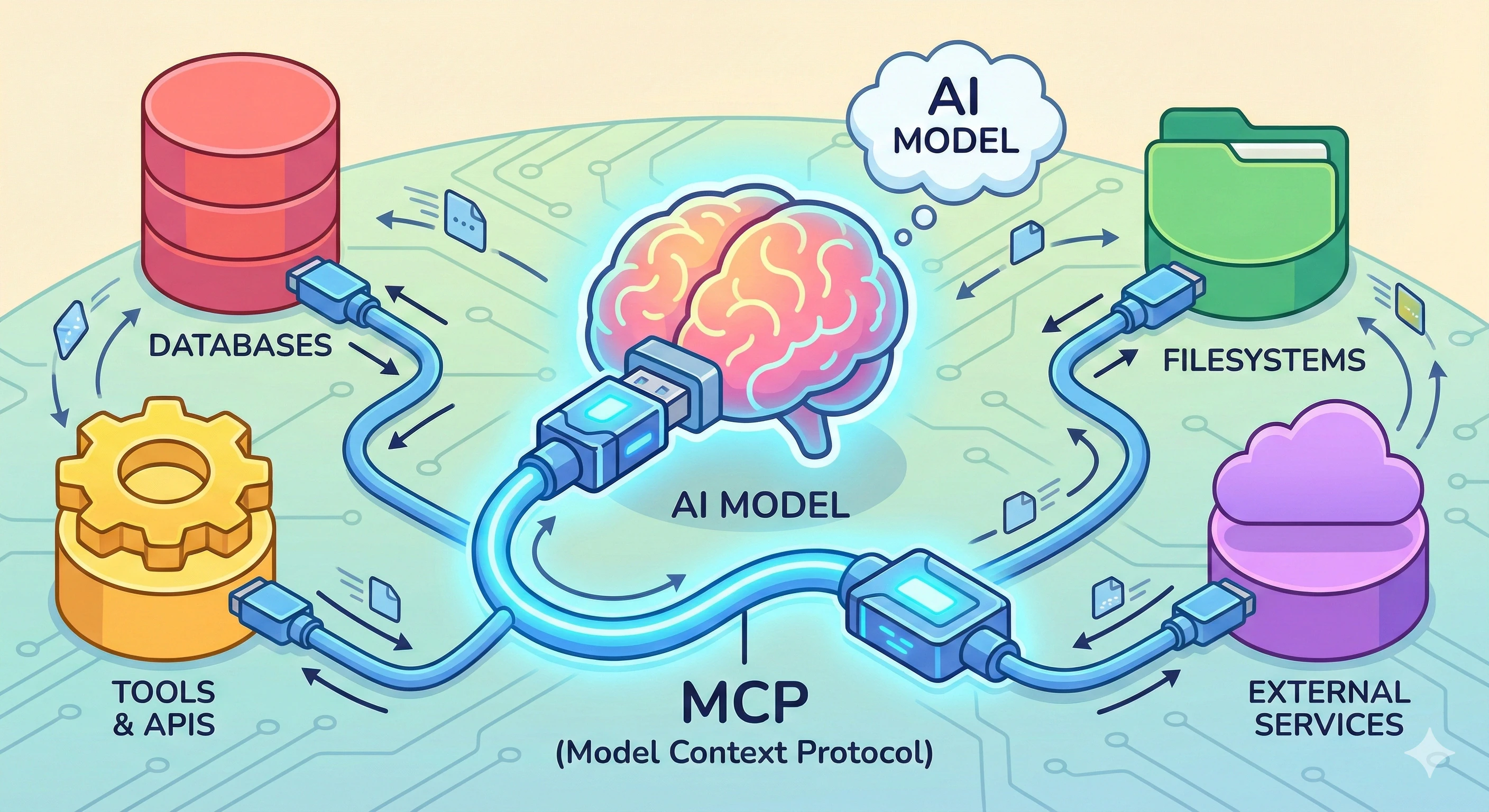 MCP connects files, APIs, and tools with AI models